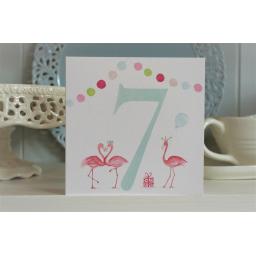 BG37  Girl's No.7 Flamingos