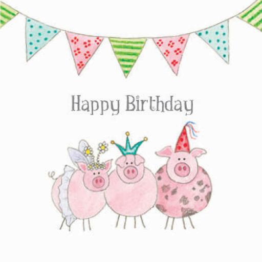 BG19 Happy Birthday Pigs