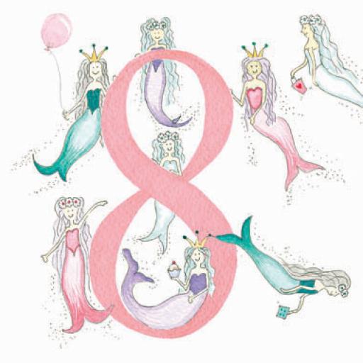 BG38 Girl's No.8 Mermaids